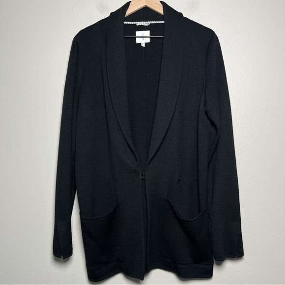 Anthropologie Monogram‎ HWR Women Sweater Blazer Jacket Medium Black Academia - Picture 1 of 10